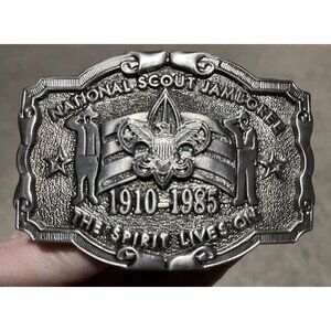 Texas Western‎ National Scout Jamboree 1910-1985 The Spirit Lives On Belt Buckle